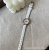 Women's Metal Case Imitation Leather Strap Round Dial Retro Fashion Watch