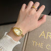 Women's Metal Case Quartz Watch With Snake Head Design And Tassel Chain Medieval Style