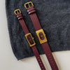 Women's Metal Case Square Dial Imitation Leather Strap Quartz Fashion Watch