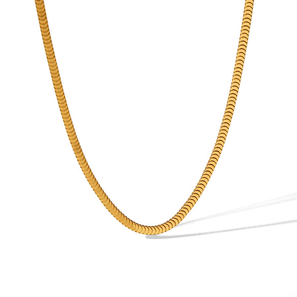 Women's Metal Cold Style Centipede Chain Stainless Steel And Titanium Steel Necklace With Geometric Pattern And Electroplating