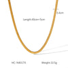 Women's Metal Cold Style Centipede Chain Stainless Steel And Titanium Steel Necklace With Geometric Pattern And Electroplating