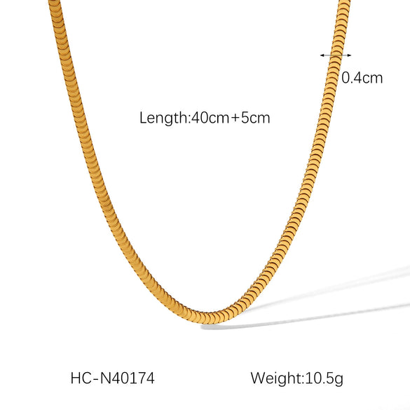 Women's Metal Cold Style Centipede Chain Stainless Steel And Titanium Steel Necklace With Geometric Pattern And Electroplating