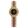 Women's Metal Copper Buckle Fashion Diamond Quartz Round Dial Watch