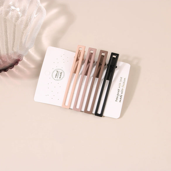 Women's Metal Cute Candycolored Frosted Onecharacter Clip Set With Baking Paint Process