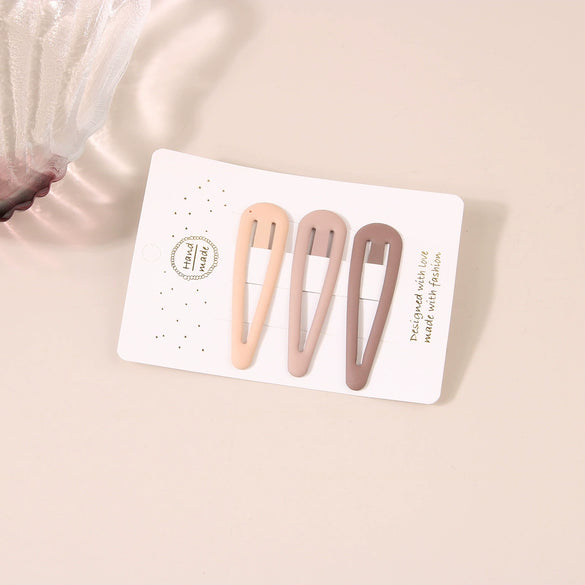 Women's Metal Cute Candycolored Frosted Onecharacter Clip Set With Baking Paint Process