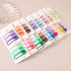 Women's Metal Cute Candycolored Frosted Onecharacter Clip Set With Baking Paint Process