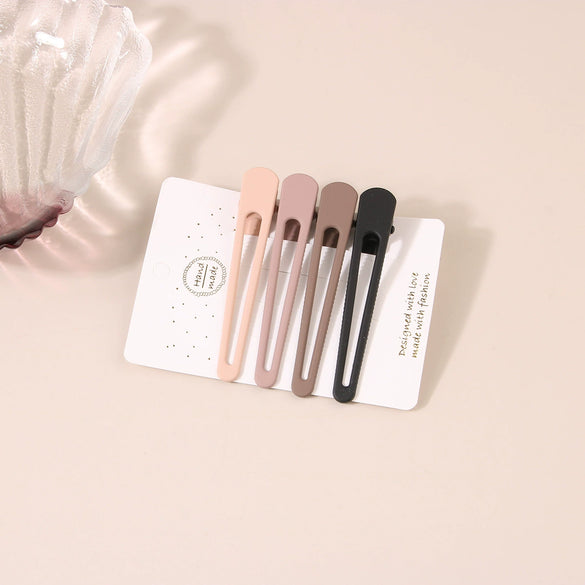 Women's Metal Cute Candycolored Frosted Onecharacter Clip Set With Baking Paint Process