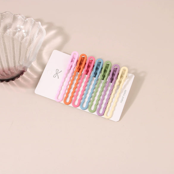 Women's Metal Cute Candycolored Frosted Onecharacter Clip Set With Baking Paint Process