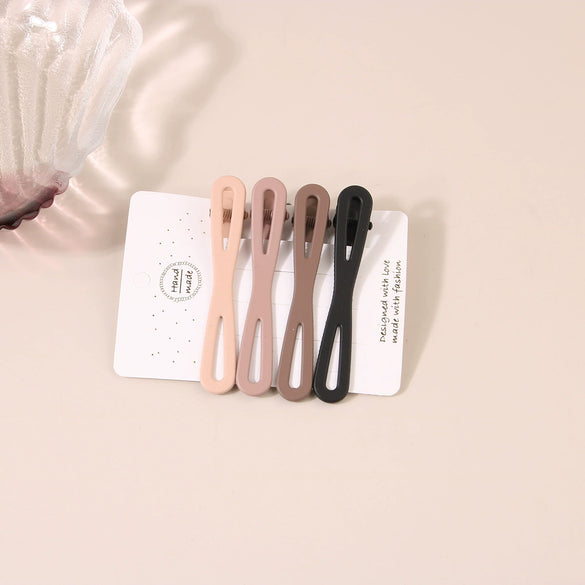 Women's Metal Cute Candycolored Frosted Onecharacter Clip Set With Baking Paint Process