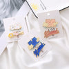 Women's Metal Duckbill Hairpin With Japanese Cartoon Star Cat Design And Electroplating Treatment
