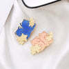 Women's Metal Duckbill Hairpin With Japanese Cartoon Star Cat Design And Electroplating Treatment