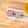 Women's Metal Electroplated Sweet Love Lucky Grass Style Ear Nail