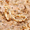 Women's Metal Electroplating Geometric Design Casual Earrings With Imitation Moonstone