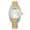 Women's Metal Fashion Watch With Roman Pattern And Round Dial