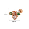 Women's Metal Fivepointed Star Bow Heart Electroplated Earrings