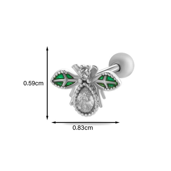 Women's Metal Fivepointed Star Bow Heart Electroplated Earrings
