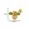 Women's Metal Fivepointed Star Bow Heart Electroplated Earrings