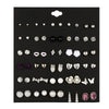 Women's Metal Floret Microinlay Alloy Earrings Set