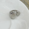 Women's Metal Geometric Bending Open Finger Ring Set With Electroplating