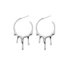 Women's Metal Geometric Electroplated Earrings Natural Style Trendy Minimalist Cold Style Fashion Jewelry