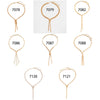 Women's Metal Geometric Woven Snake Bone Chain Clavicle Necklace With Electroplating