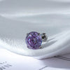 Women's Metal Geometric Zircon Earrings Titanium Steel Screw Ear Bone Nails Cochlear Nails