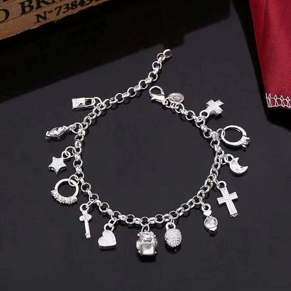 Women's Metal Hanging Bracelet Multielement Jewelry With Geometric Pattern