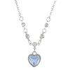 Women's Metal Heart Shaped Geometric Ins Style Electroplated Clavicle Chain Necklace