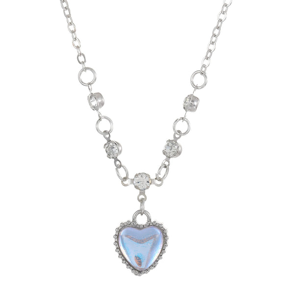 Women's Metal Heart Shaped Geometric Ins Style Electroplated Clavicle Chain Necklace