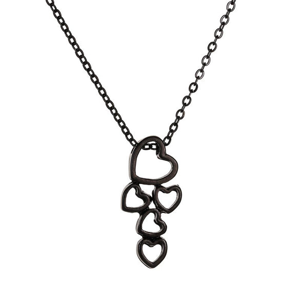 Women's Metal Heart Shaped Geometric Ins Style Electroplated Clavicle Chain Necklace