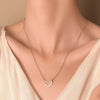 Women's Metal Heart Shaped Geometric Ins Style Electroplated Clavicle Chain Necklace