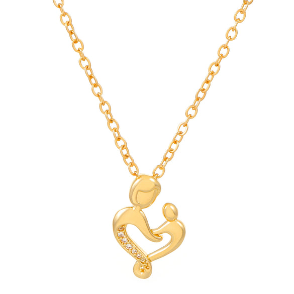 Women's Metal Heart Shaped Geometric Ins Style Electroplated Clavicle Chain Necklace