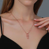 Women's Metal Heart Shaped Geometric Ins Style Electroplated Clavicle Chain Necklace