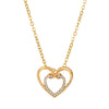 Women's Metal Heart Shaped Geometric Ins Style Electroplated Clavicle Chain Necklace