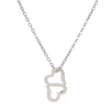 Women's Metal Heart Shaped Geometric Ins Style Electroplated Clavicle Chain Necklace