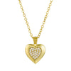 Women's Metal Heart Shaped Geometric Ins Style Electroplated Clavicle Chain Necklace