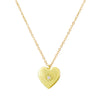 Women's Metal Heart Shaped Geometric Ins Style Electroplated Clavicle Chain Necklace