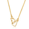Women's Metal Heart Shaped Geometric Ins Style Electroplated Clavicle Chain Necklace