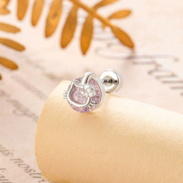 Women's Metal Hollow Cat Ear Bone Nail Set With Diamonds Fashion Style