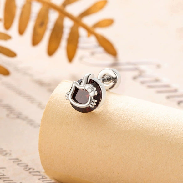 Women's Metal Hollow Cat Ear Bone Nail Set With Diamonds Fashion Style