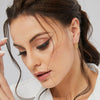 Women's Metal Hollow Earrings Copper Electroplating