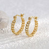 Women's Metal Hollow Earrings Copper Electroplating