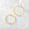 Women's Metal Hoop Earrings Gold Plated Geometric Retro Simple Style