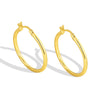 Women's Metal Hoop Earrings Gold Plated Geometric Retro Simple Style