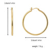 Women's Metal Hoop Earrings Gold Plated Geometric Retro Simple Style