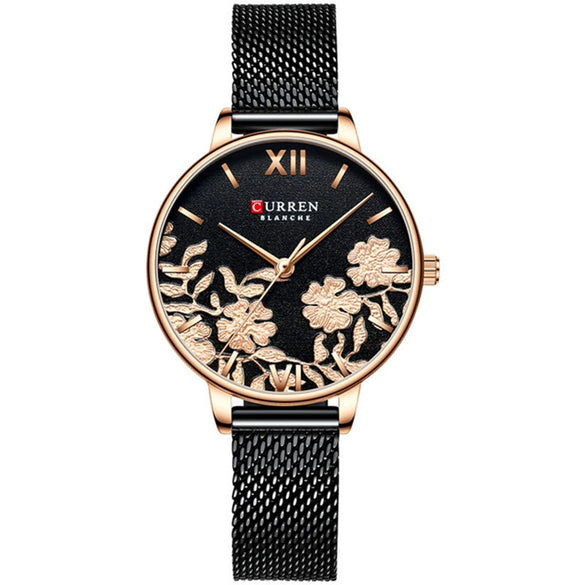Women's Metal Meshbelt Leisure Style Round Dial Quartz Wrist Watch