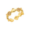 Women's Metal Ocean Beach Series Shell Starfish Ring Necklace Electroplated Jewelry