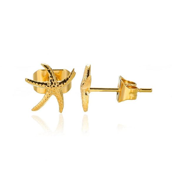Women's Metal Ocean Beach Series Shell Starfish Ring Necklace Electroplated Jewelry
