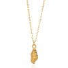 Women's Metal Ocean Beach Series Shell Starfish Ring Necklace Electroplated Jewelry