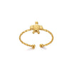 Women's Metal Ocean Beach Series Shell Starfish Ring Necklace Electroplated Jewelry